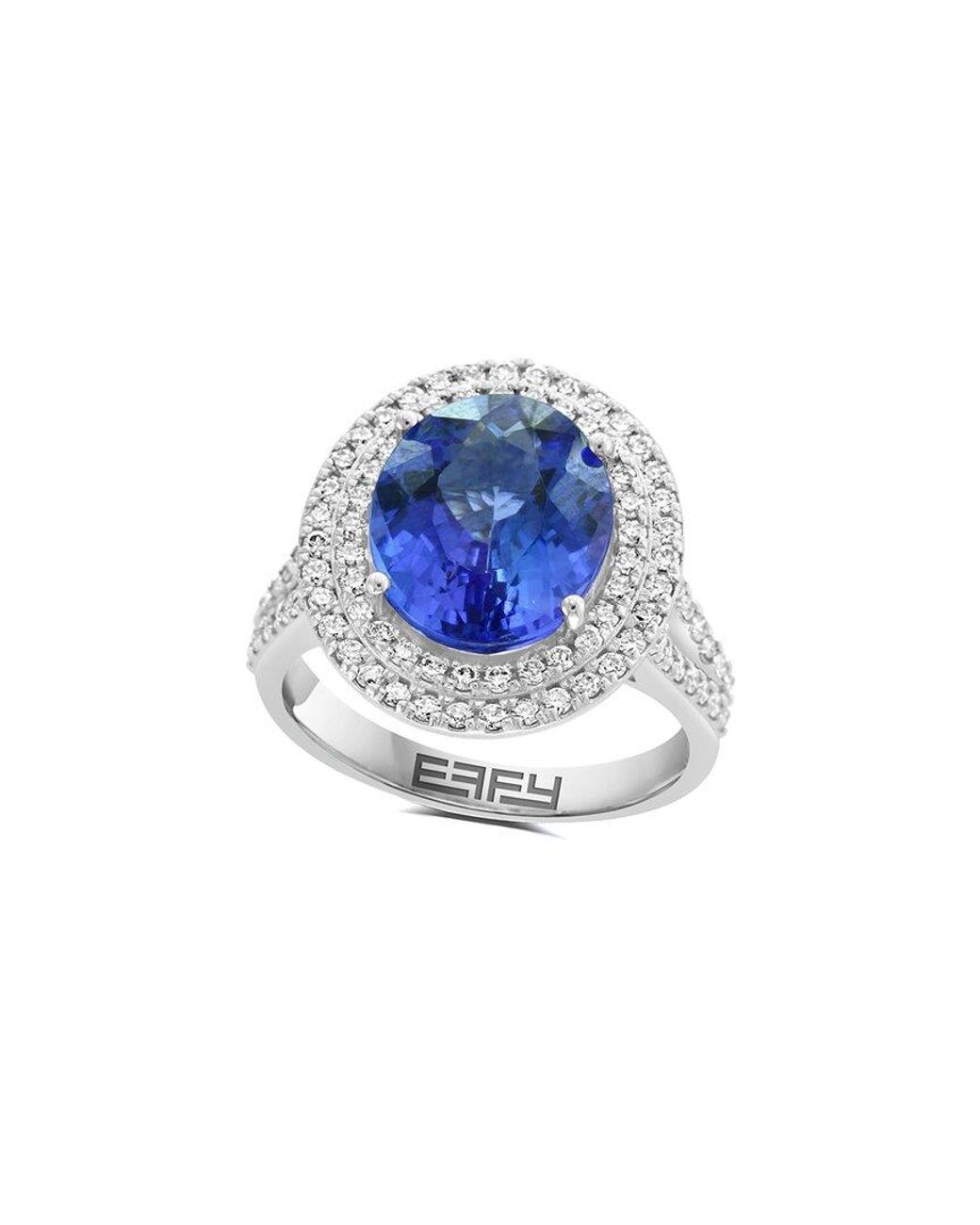 Effy Fine Jewelry Blue 14K 5.41 Ct. Tw. Diamond & Tanzanite Ring