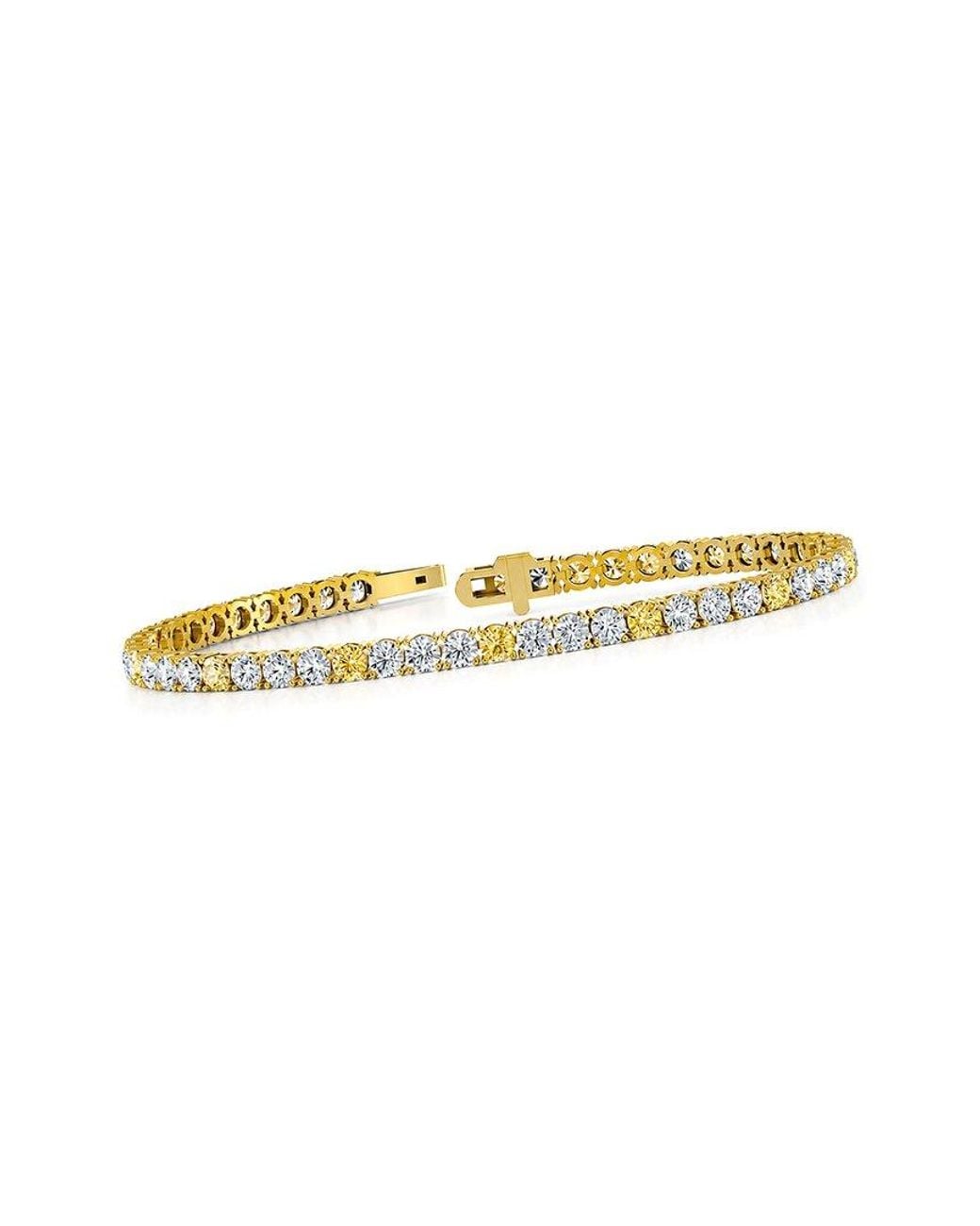 Lab Grown Diamonds White 14K 6.75 Ct. Tw. Lab-Grown Diamond Tennis Bracelet