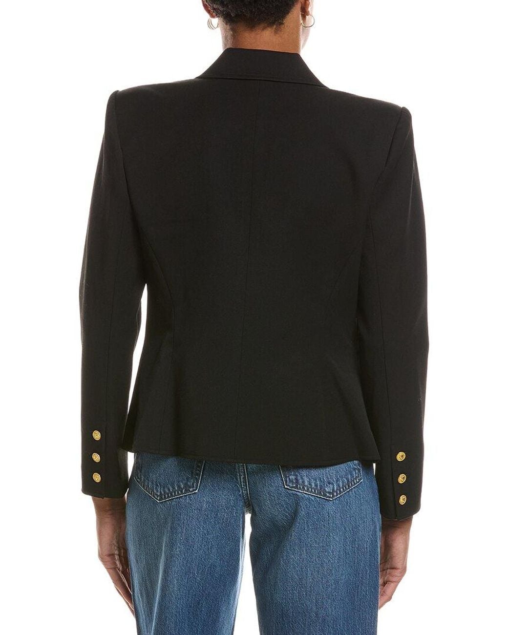 L'Agence Black Wylla Structured Blazer