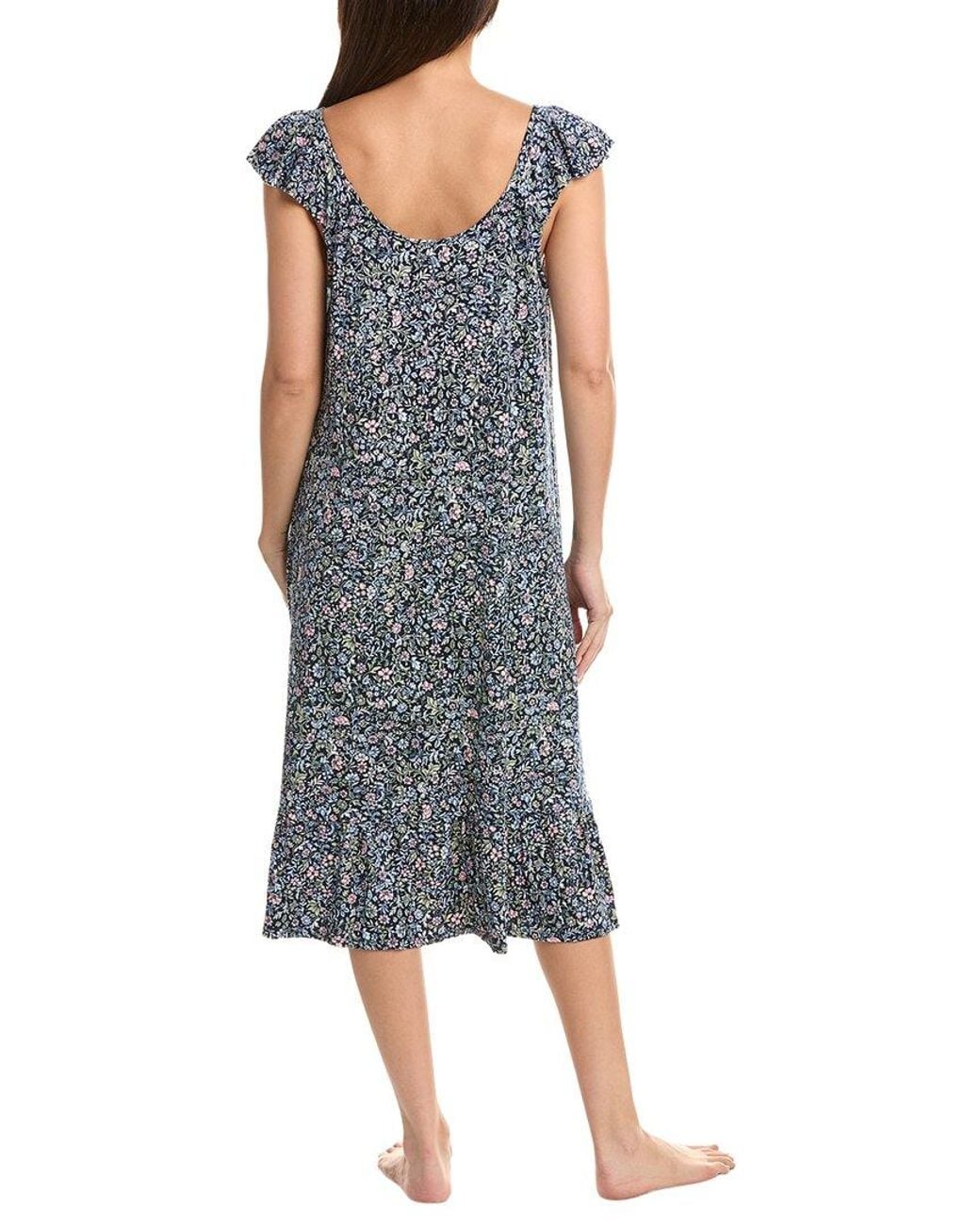 Ellen Tracy Gray Midi Gown