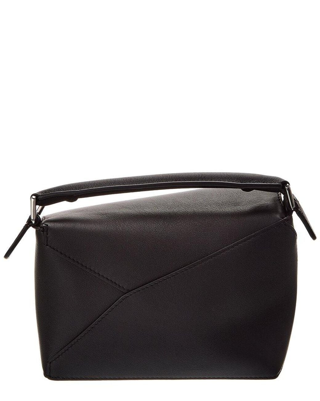 Loewe Black Puzzle Mini Leather Shoulder Bag