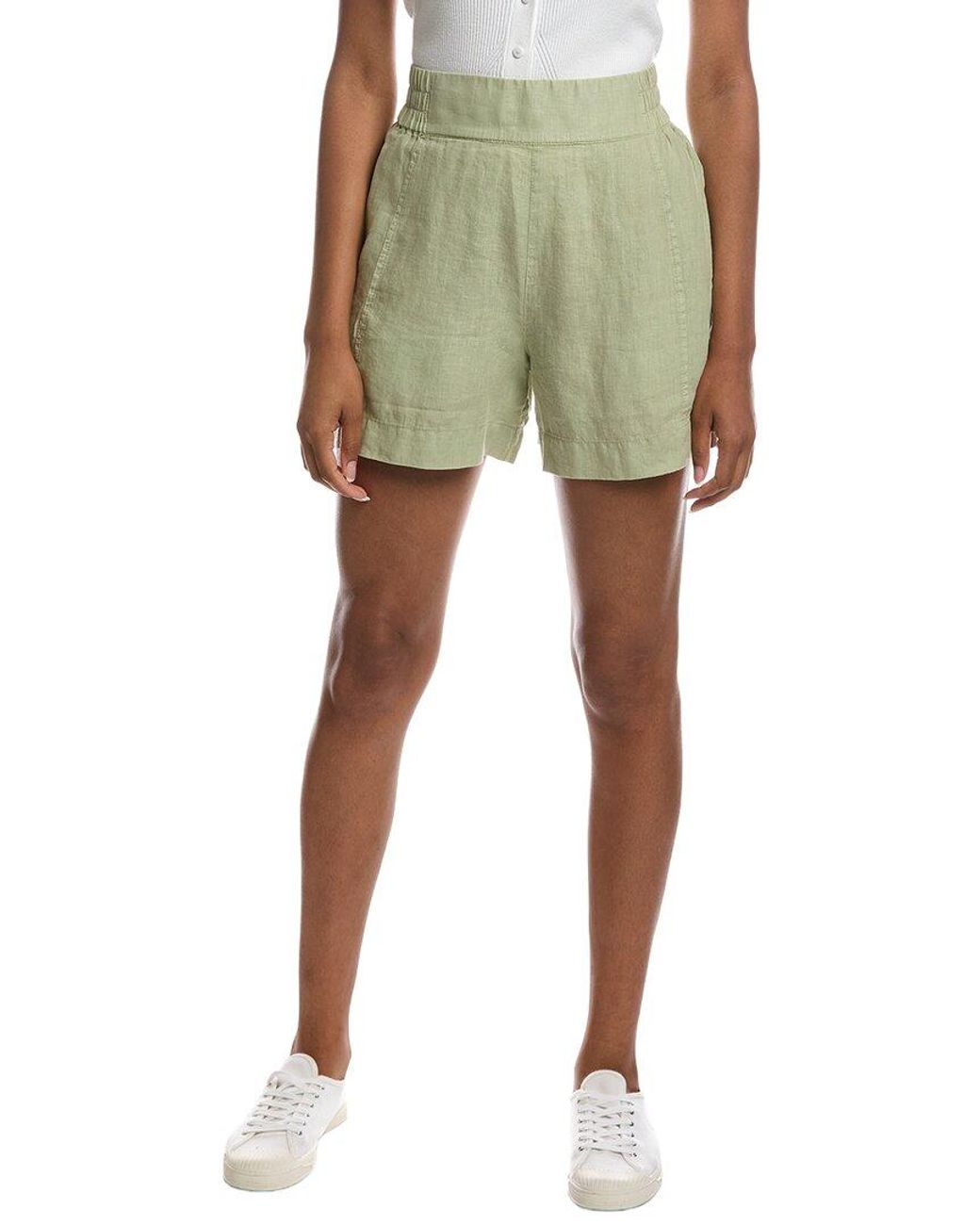 Michael Stars Green Mavis Linen Short