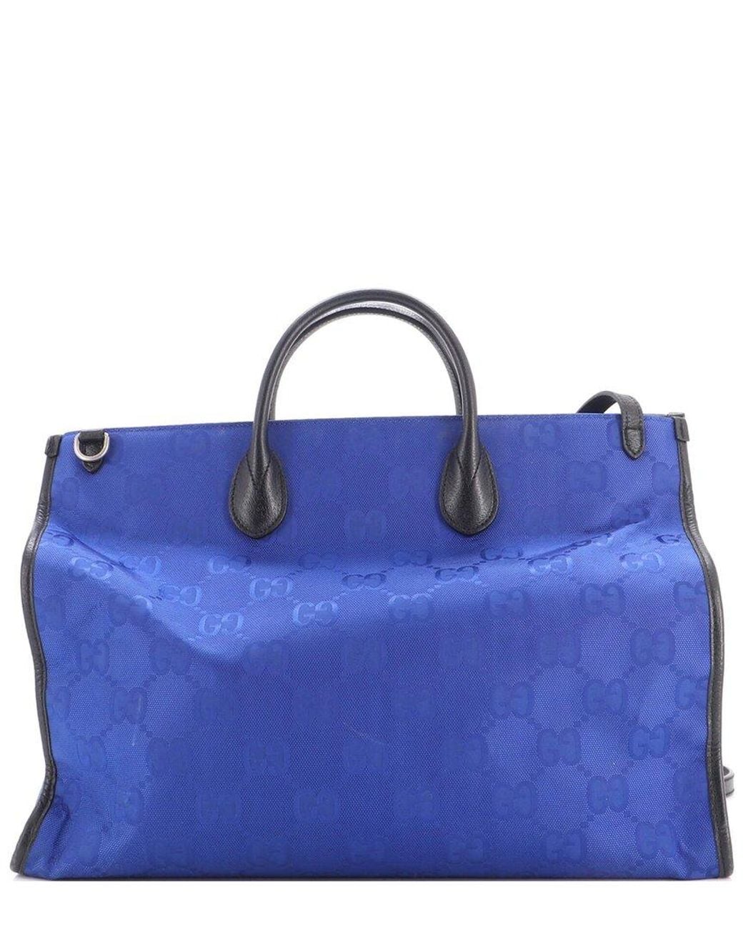 Gucci Blue Gg Econyl Off The Grid Tote (Authentic Pre-Loved)