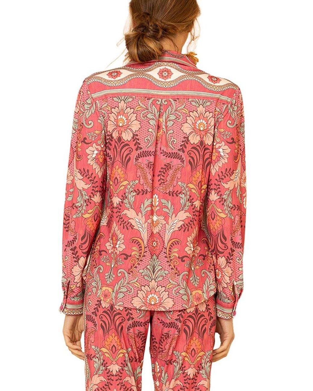Hale Bob Red Gwen Top