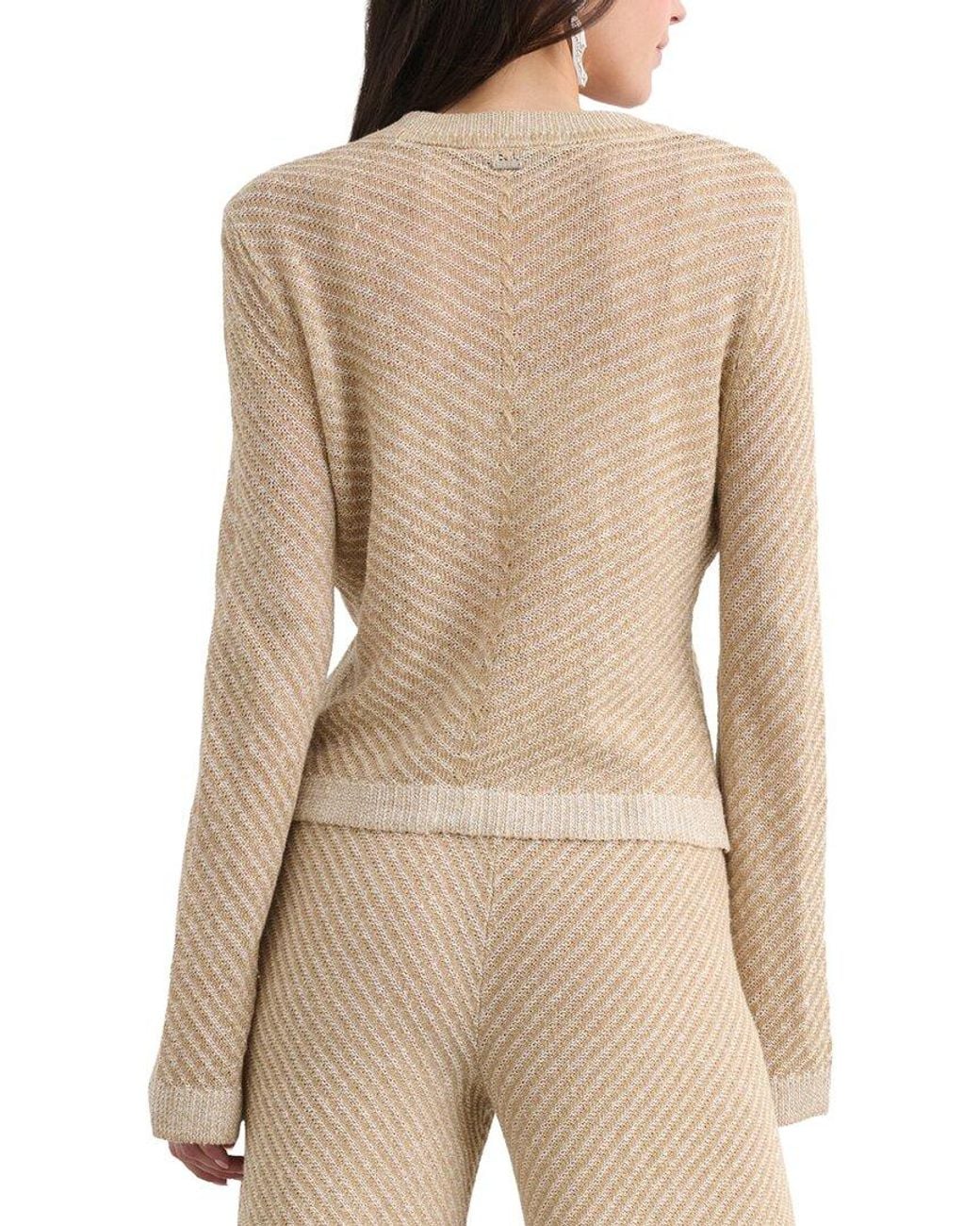 Toccin Natural Bobby V- Neck Linen Cardigan