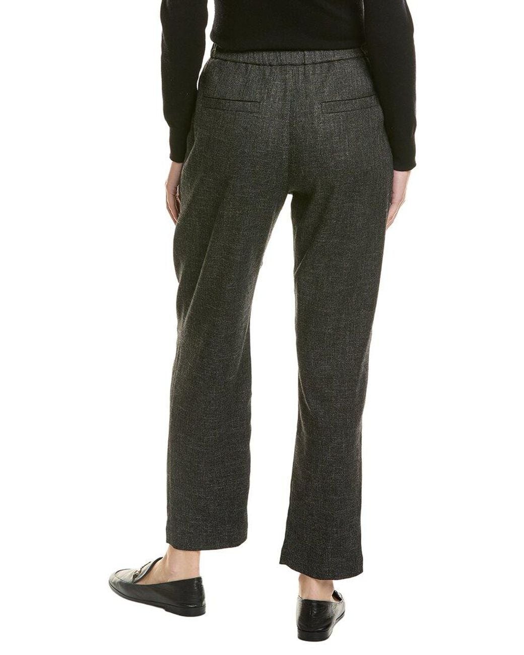 Brunello Cucinelli Green Linen & Wool-Blend Pant