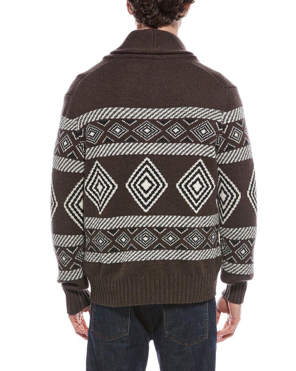 Brunello Cucinelli Brown 100% Cashmere Cardigan for men