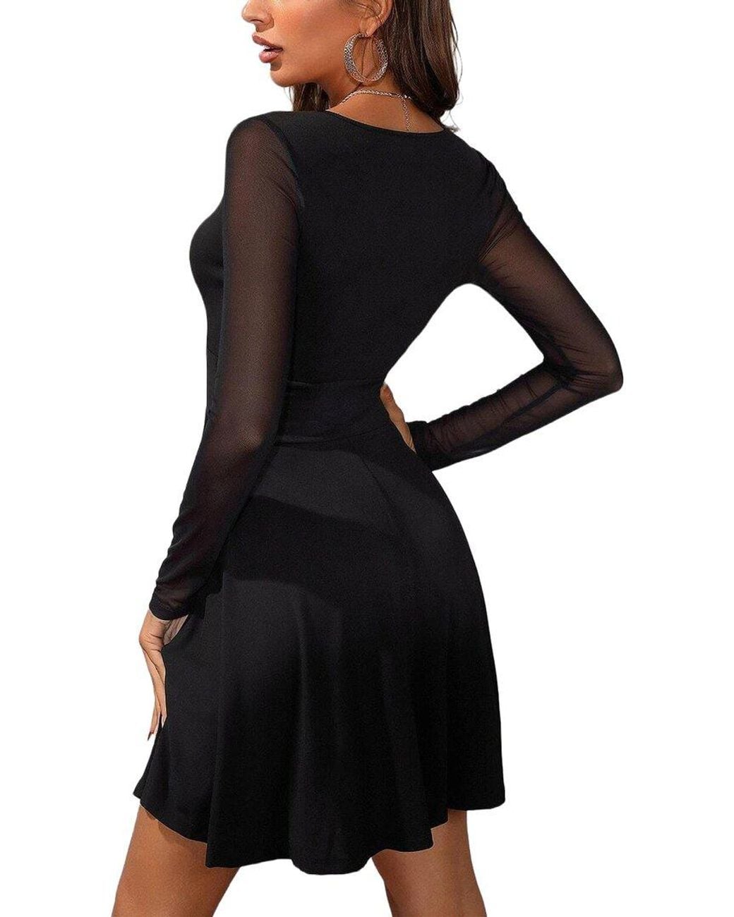 TAZGA Black Mini Dress