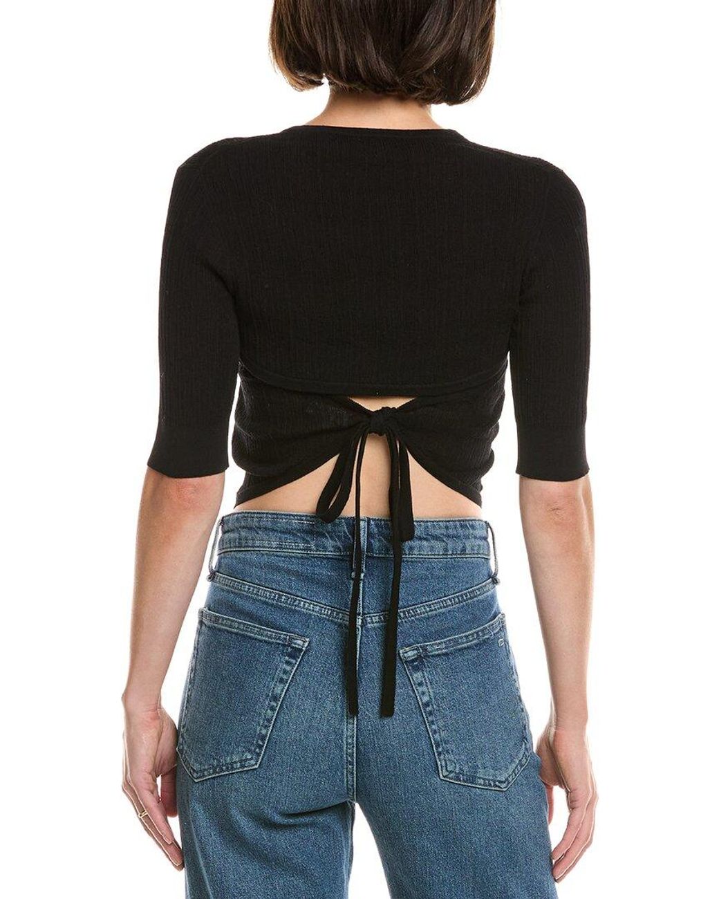 A.L.C. Black Loma Top