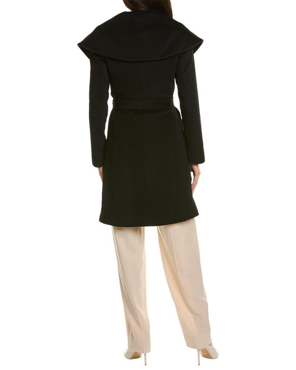 Fleurette Black Wool Coat
