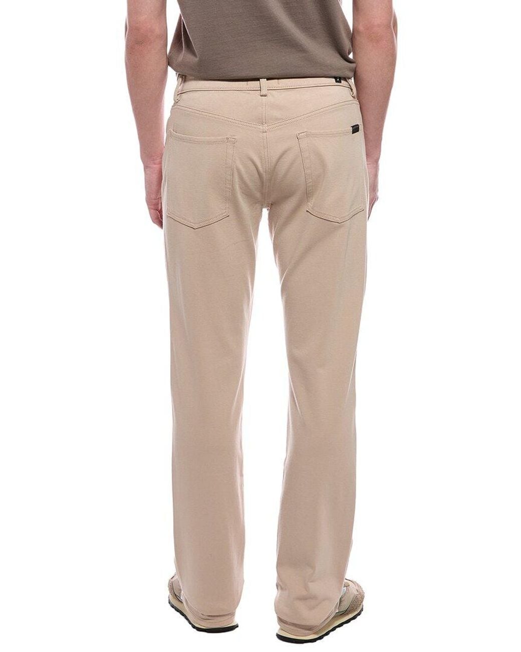 7 For All Mankind Natural The Straight Double Knit Jean for men