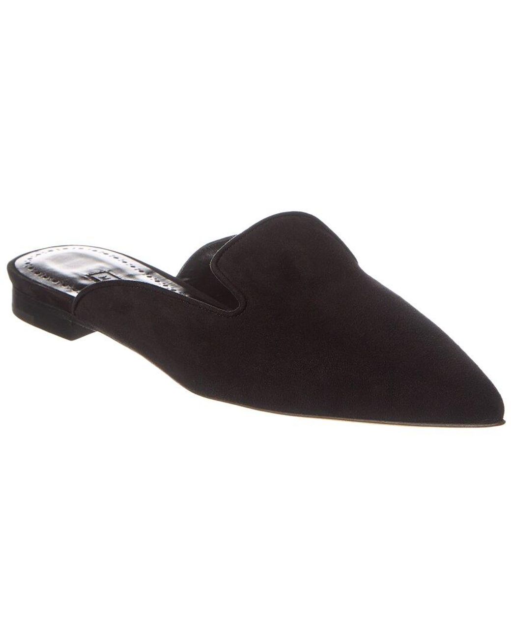 Manolo Blahnik Brown Wilfa Suede Mule