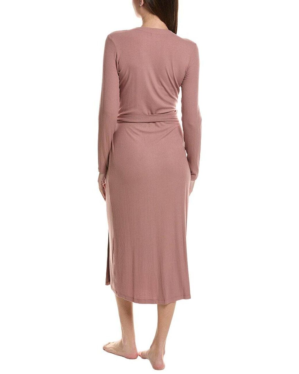Barefoot Dreams Red Ultra Soft Rib Wrap Dress