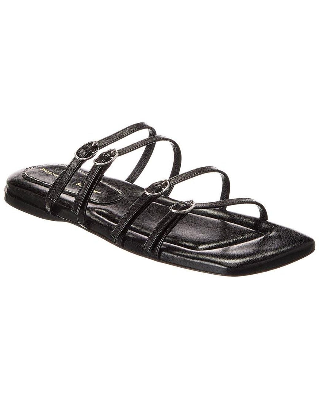 Proenza Schouler Black Leather Sandal