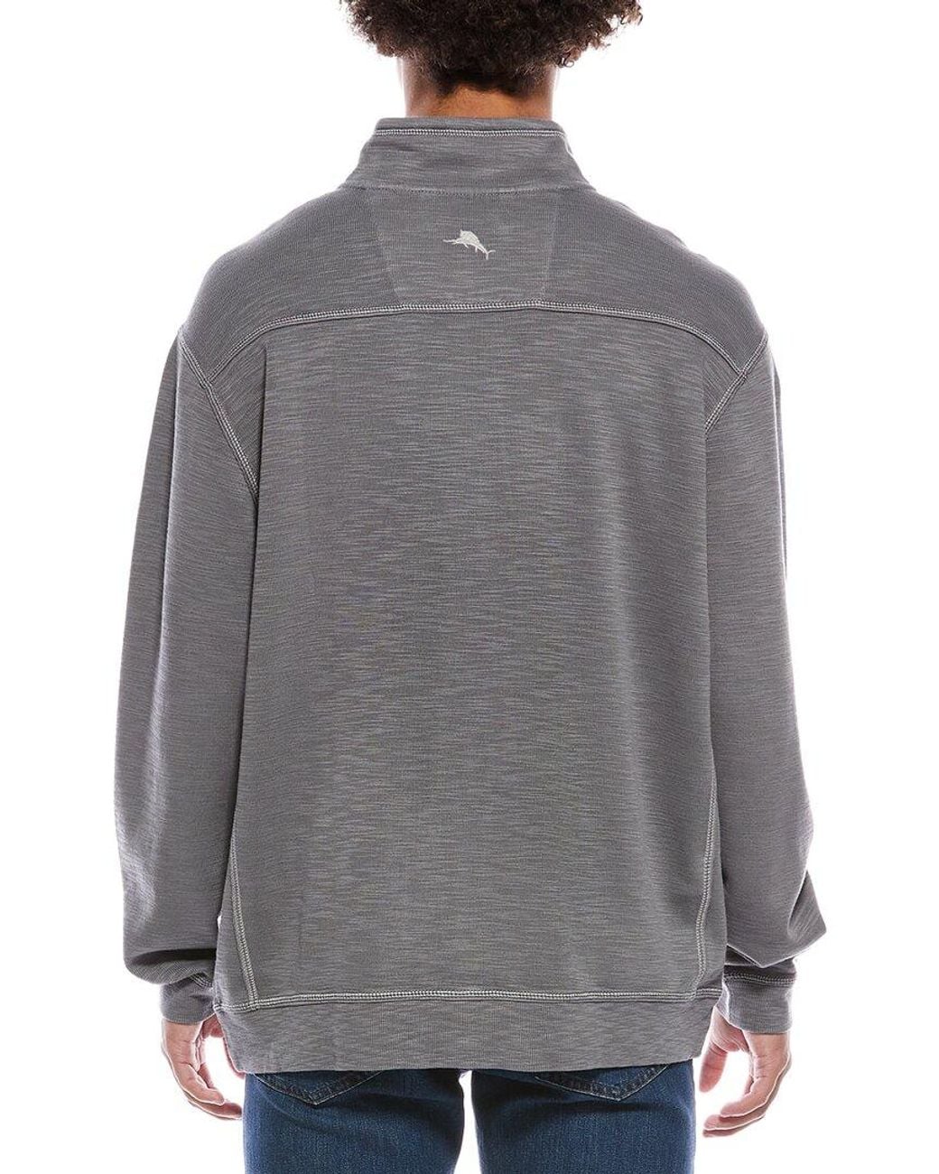 Tommy Bahama Gray Sport Tobago Bay 1/2-Zip Pullover for men
