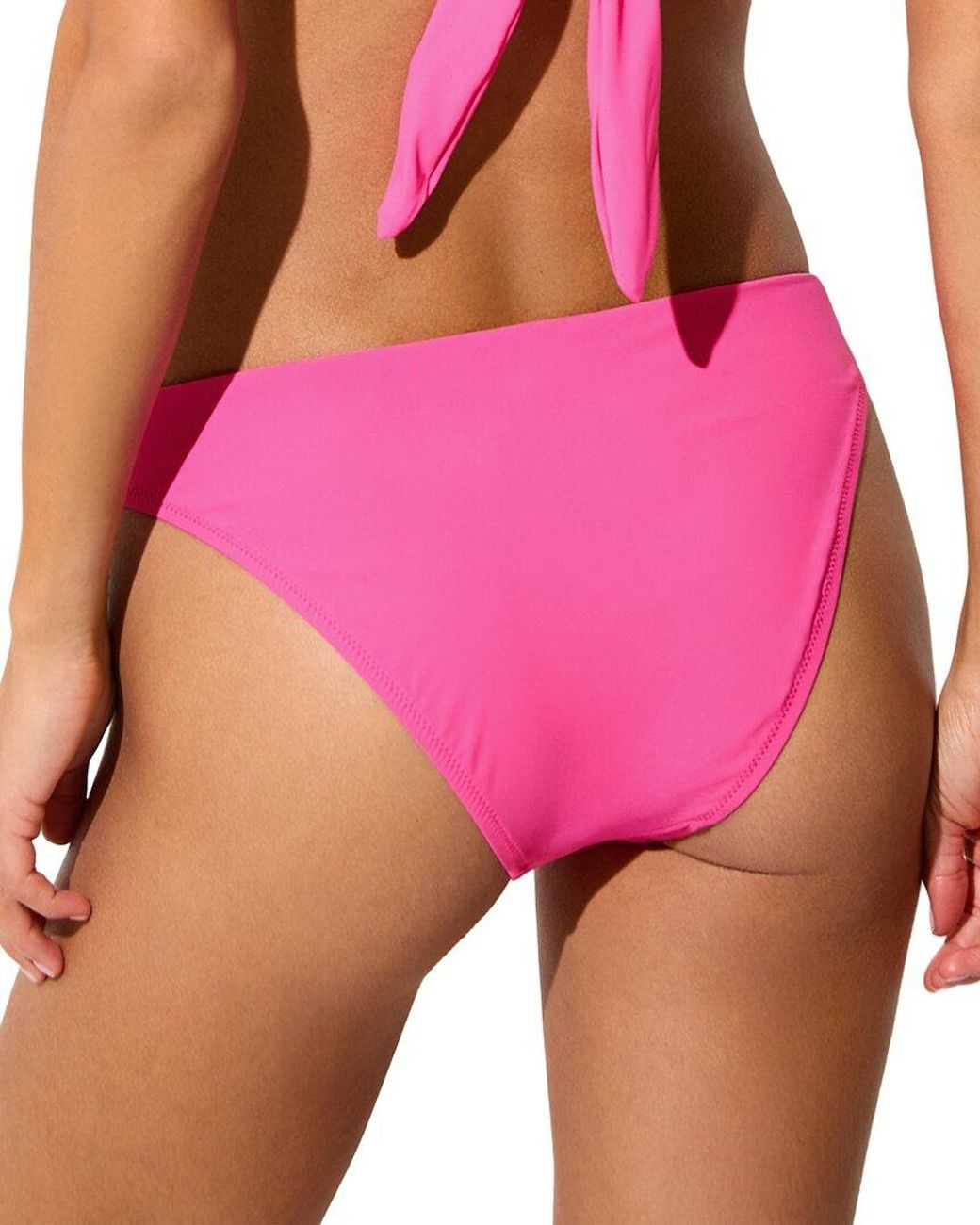 Reiss Pink Carina Fixed Side Bikini Bottom