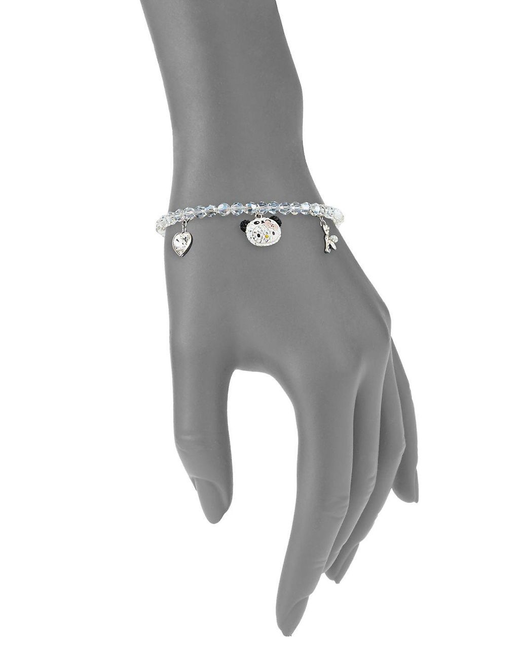 Swarovski Hello Kitty Crystal Bracelet in Metallic | Lyst