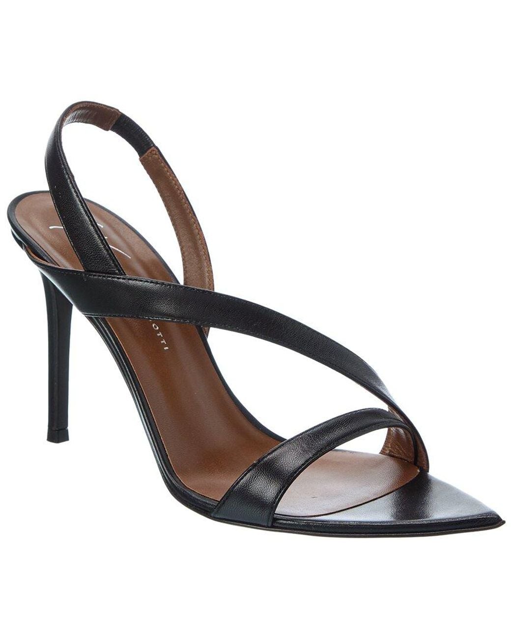 Giuseppe Zanotti Metallic Intrigo 90 Leather Sandal