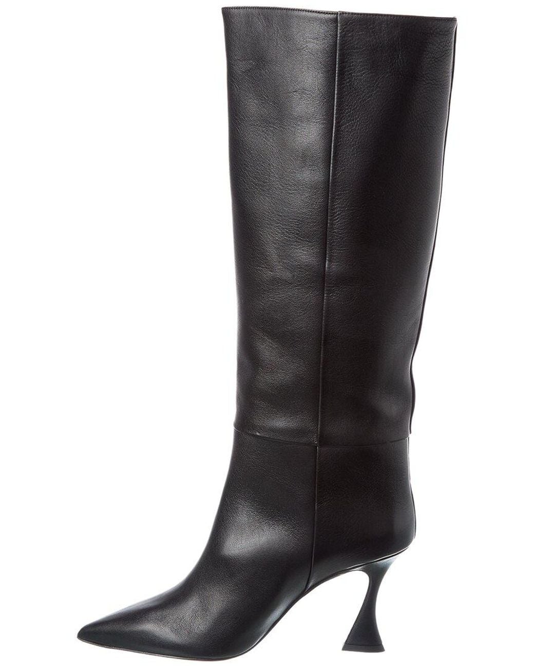 Alexandre Birman Black Brena 85 Leather Knee-High Boot