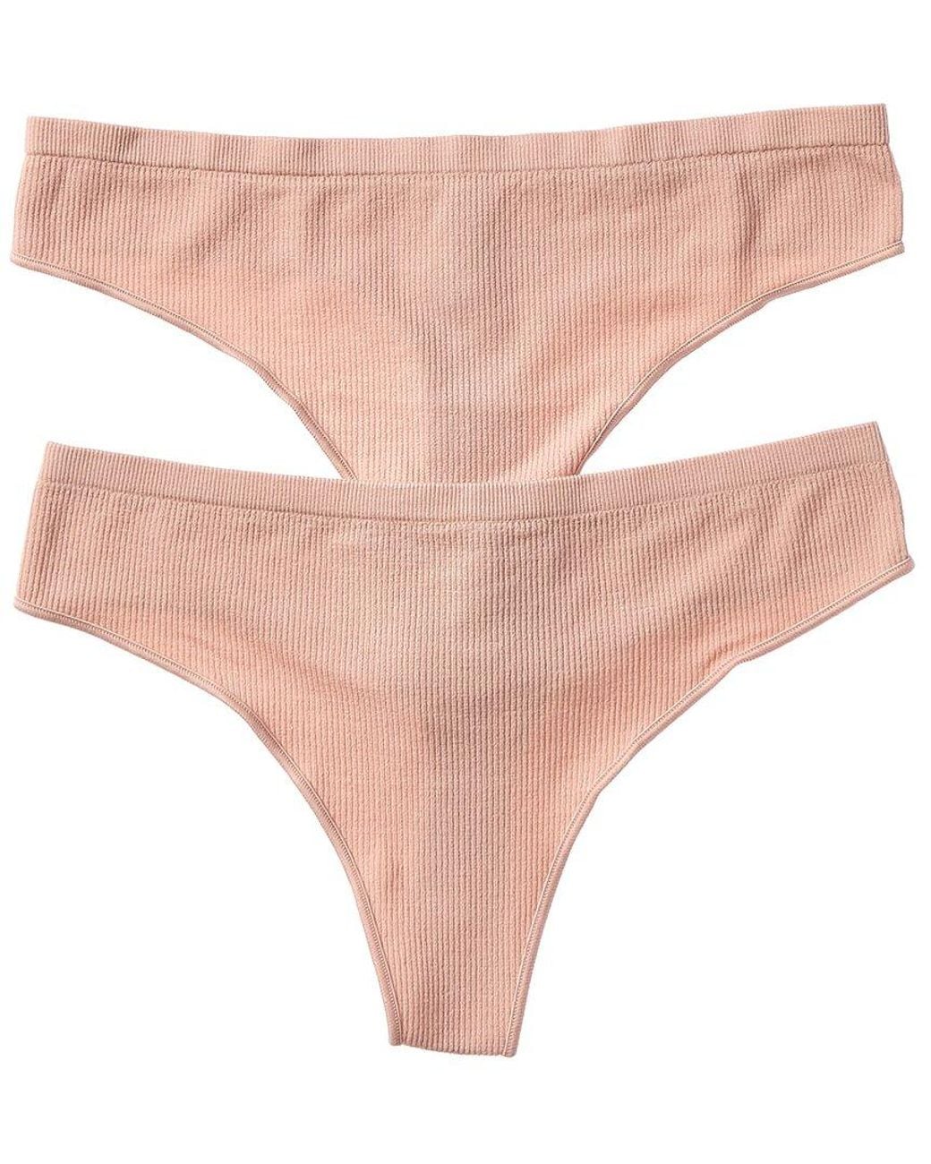 Florence By Mills Natural 2pk Softie Seamless Thong