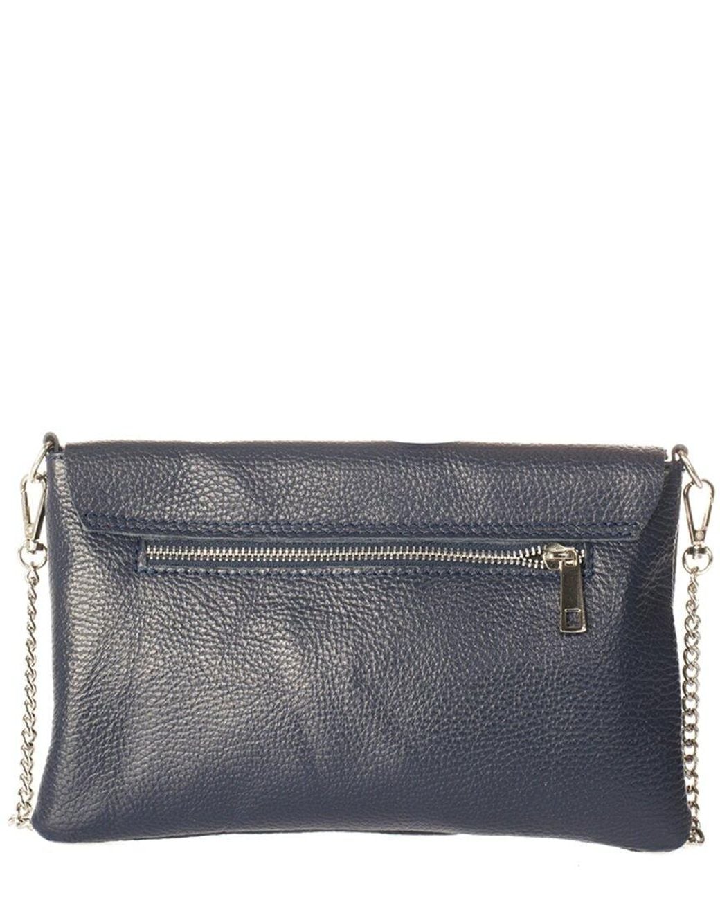 Italian Leather Gray Crossbody