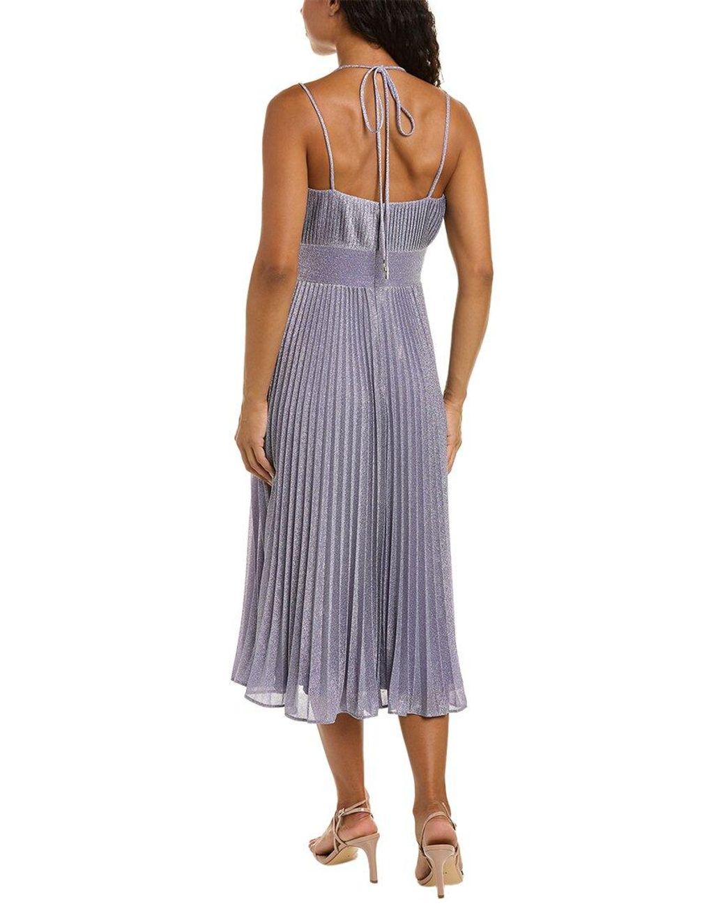 Halston Heritage Purple Evelia Dress
