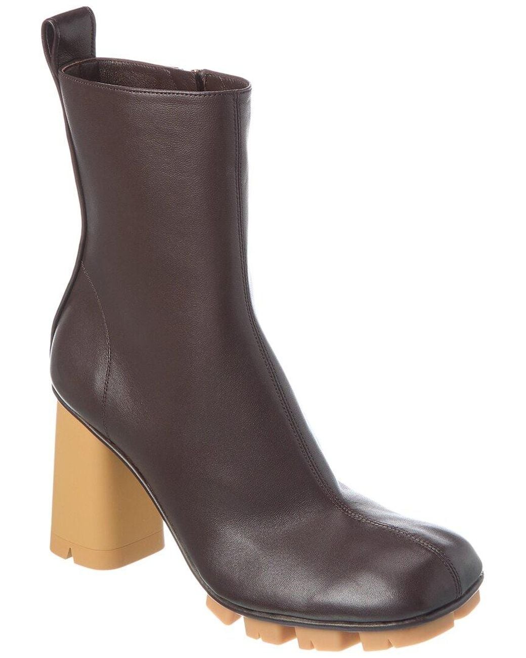 Bottega Veneta Brown Shore Leather Bootie