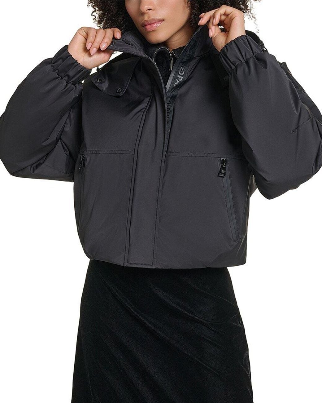 Karl Lagerfeld Black Anorak Jacket