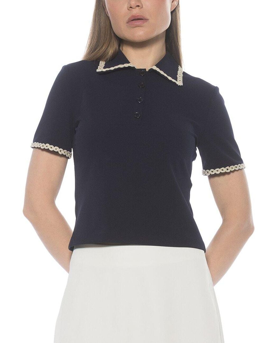 Alexia Admor Blue Brianna Top