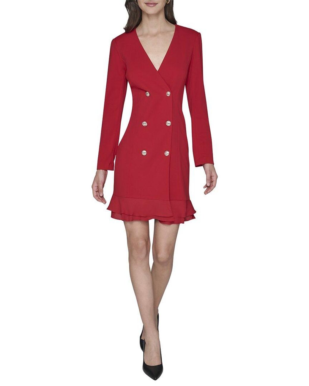 Karl Lagerfeld Red Double Dress