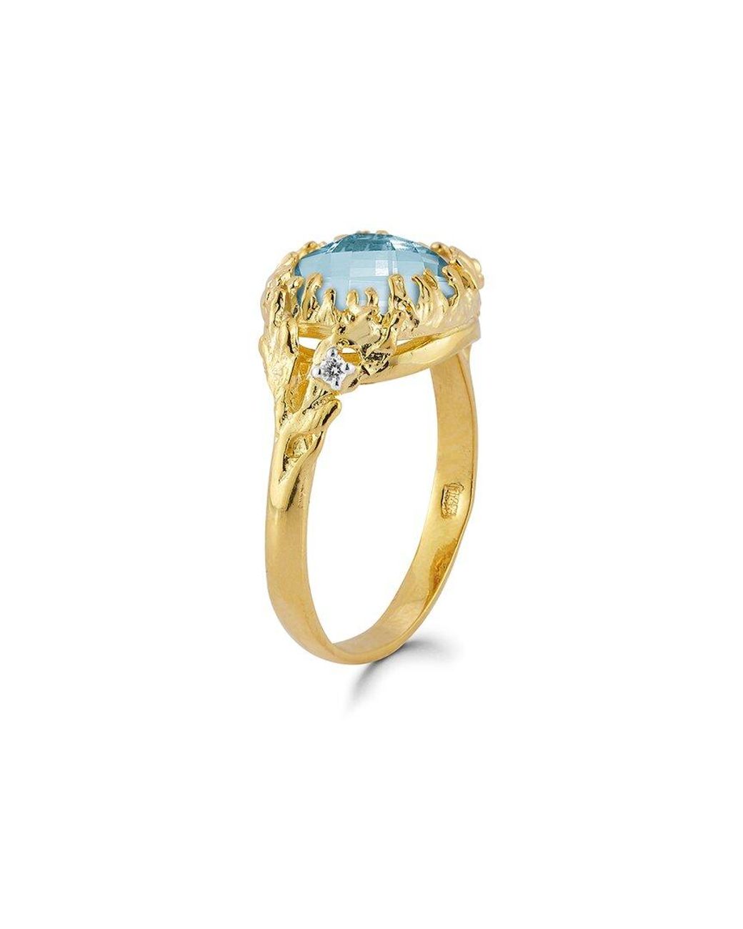 Reiss Blue 14k 0.03 Ct. Tw. Diamond Ring