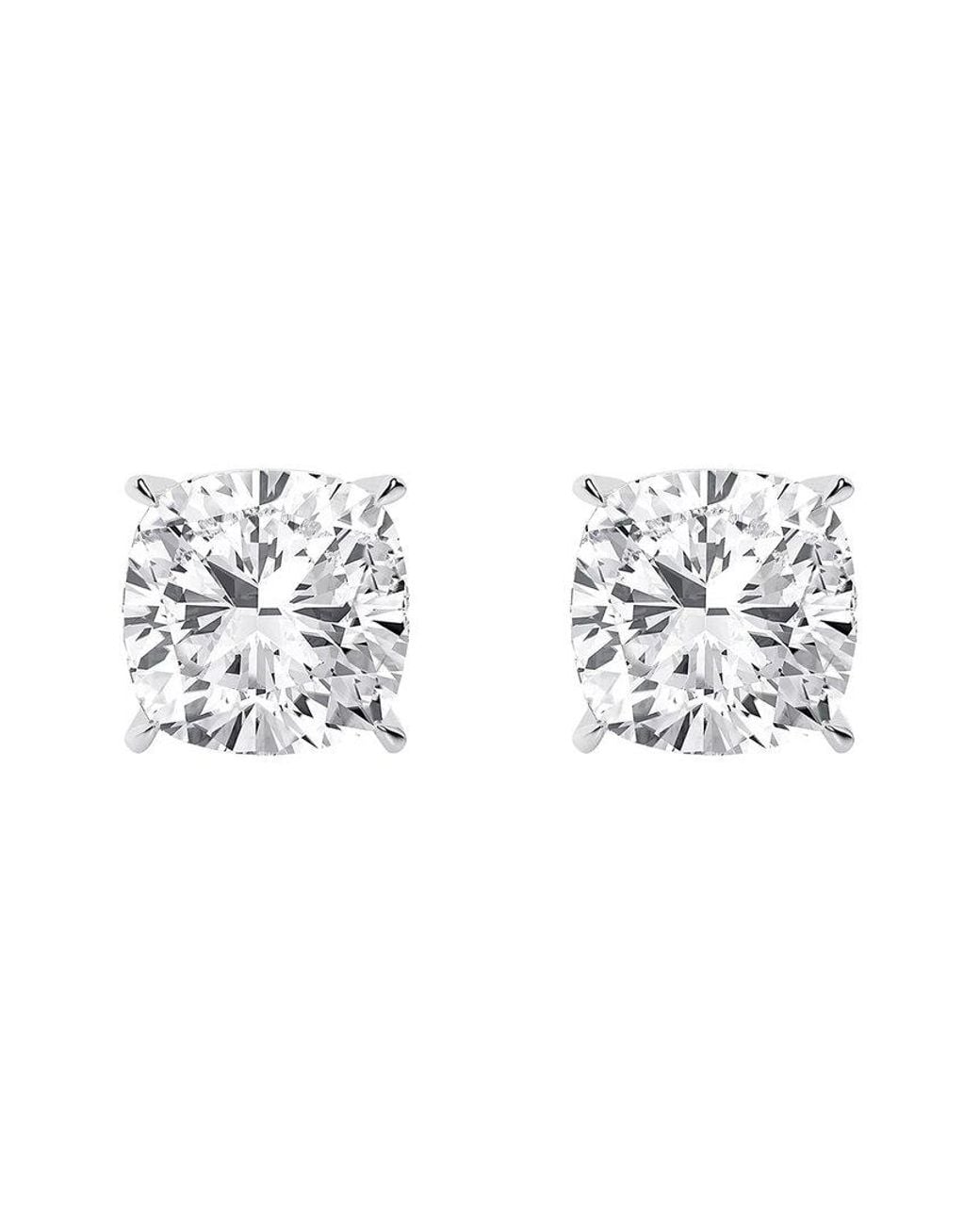 Lab Grown Diamonds Metallic 14k 4.00 Ct. Tw. Lab-grown Diamond Earrings