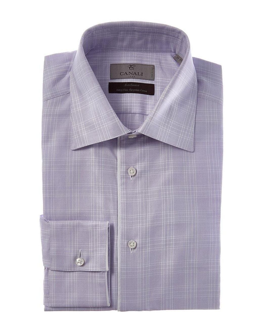 Canali Purple Dress Shirt for men