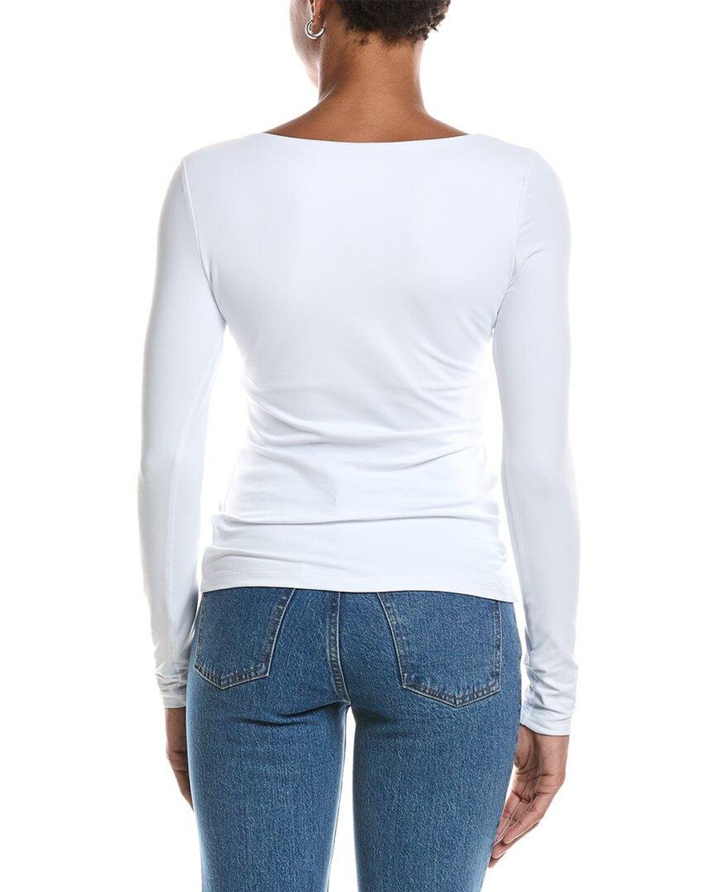 Susana Monaco White Diagonal Top