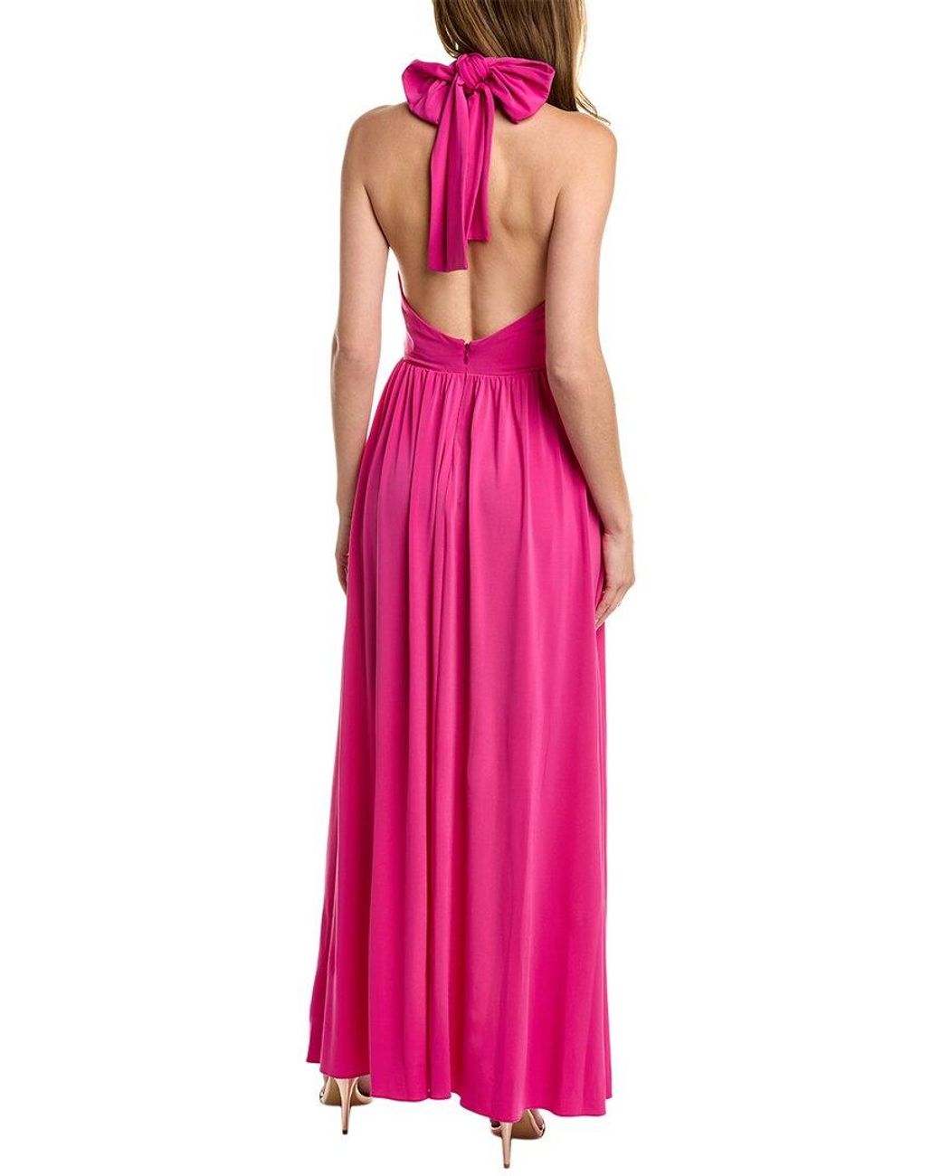 Halston Heritage Pink Jennifer Gown
