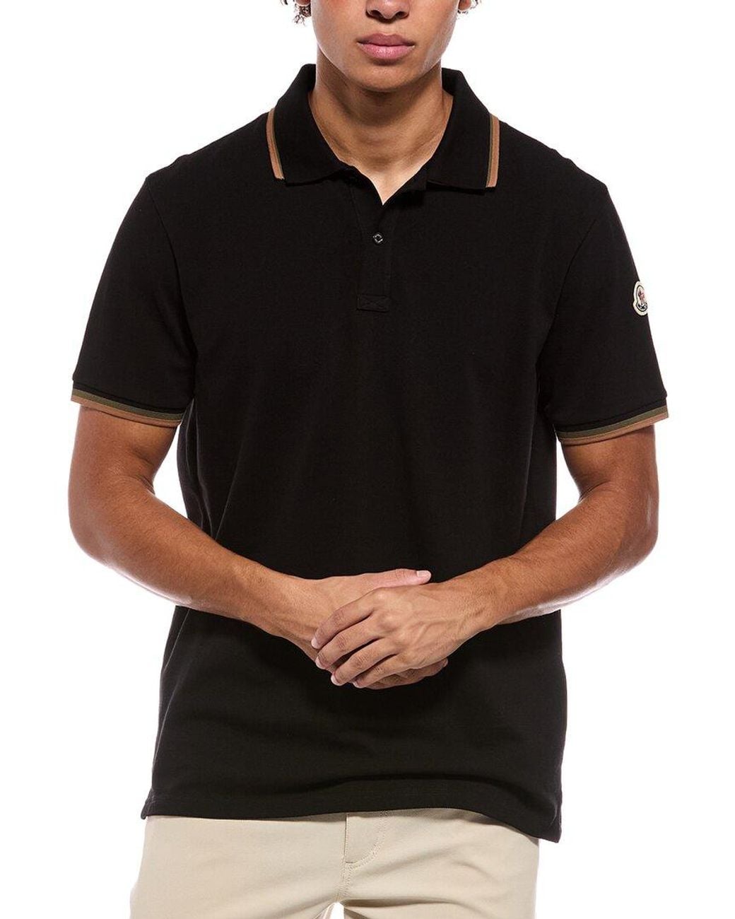 Moncler Black Polo Shirt for men