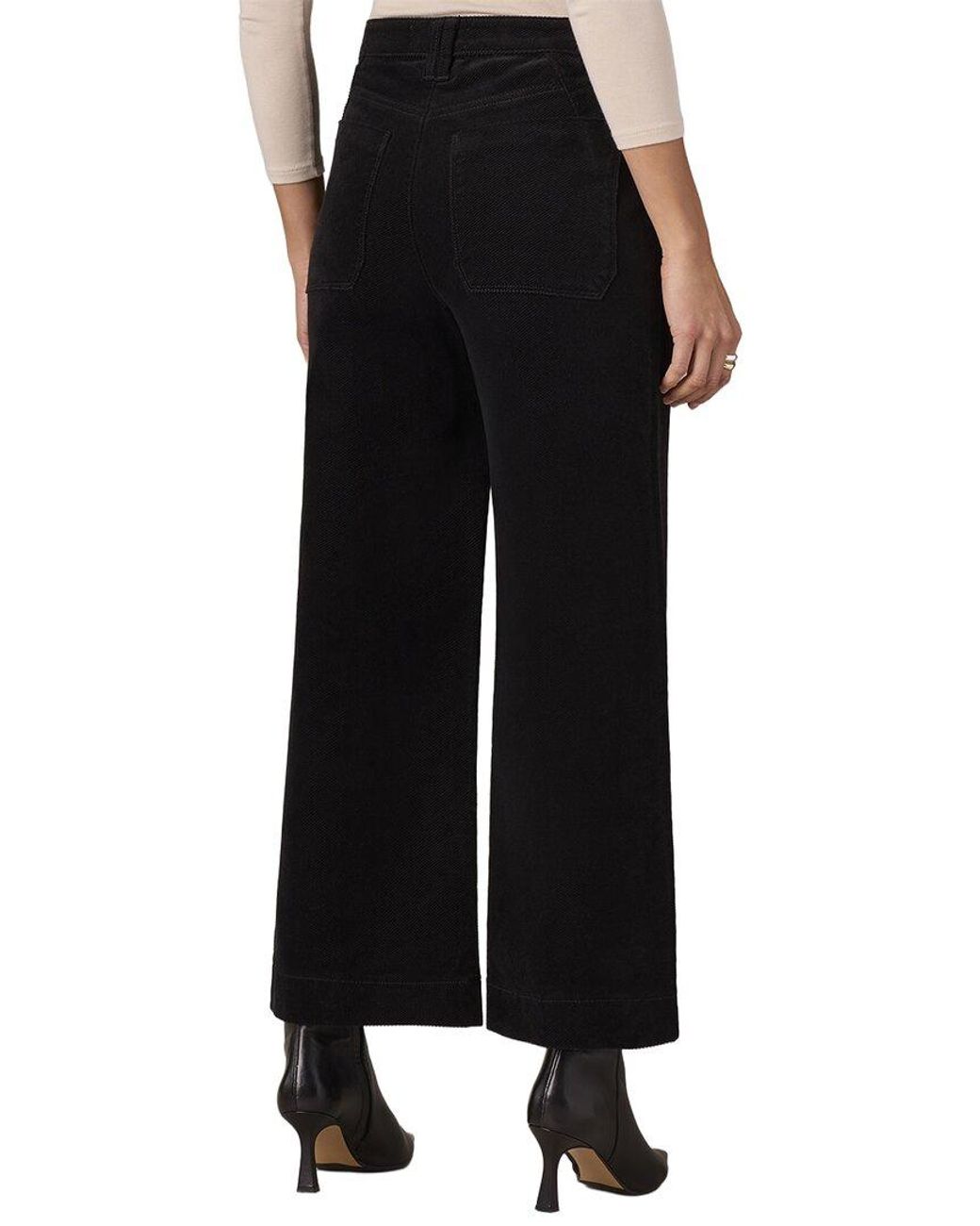 Wit & Wisdom Black Wyatt Corduroy Wide Leg Pant