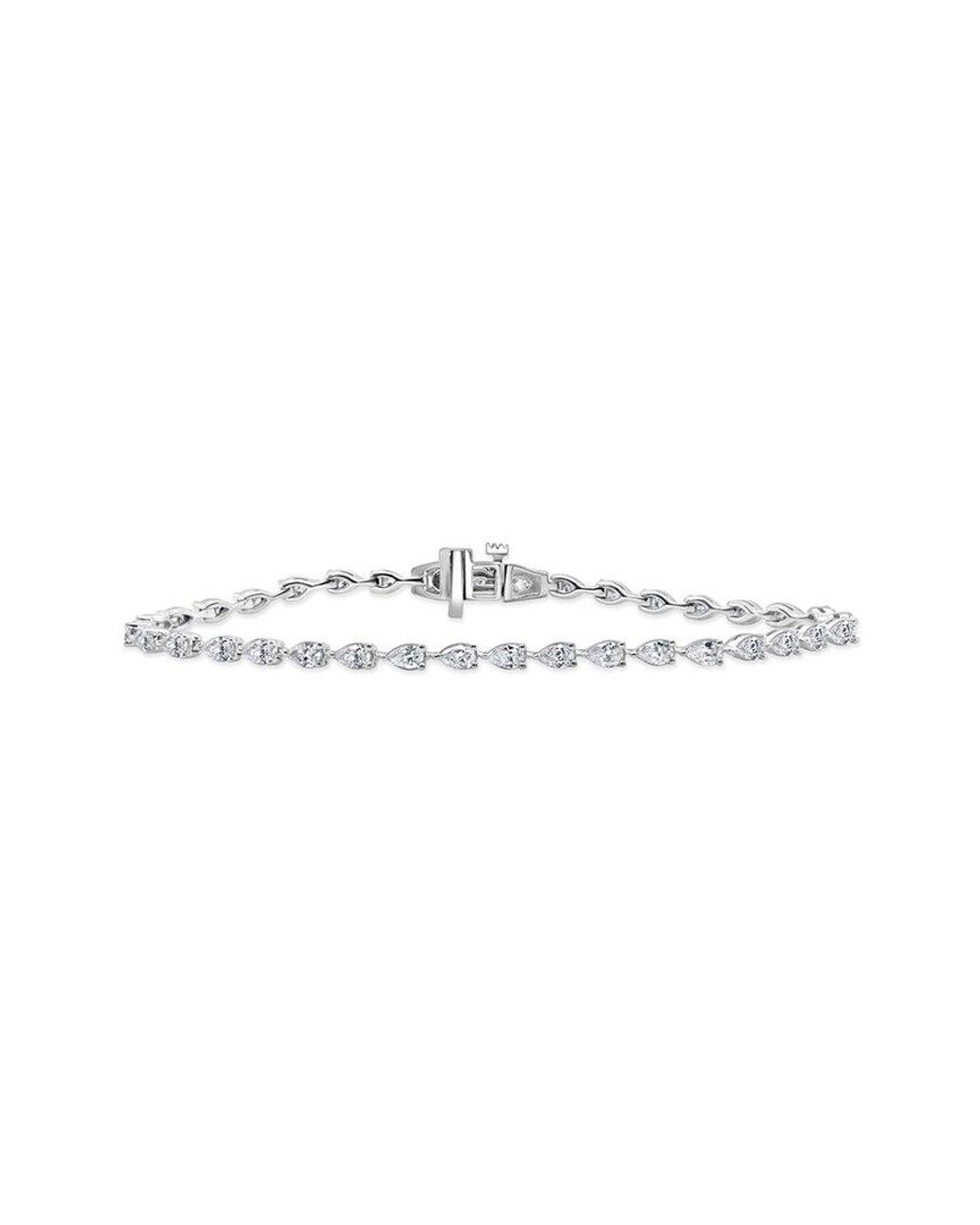 Sabrina Designs White 14k 3.22 Ct. Tw. Diamond Tennis Bracelet