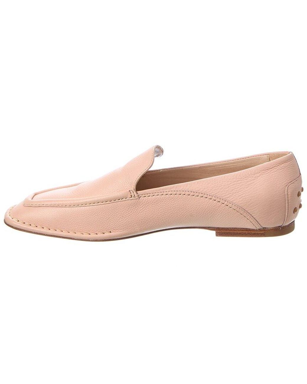 Tod's Pink Leather Loafer