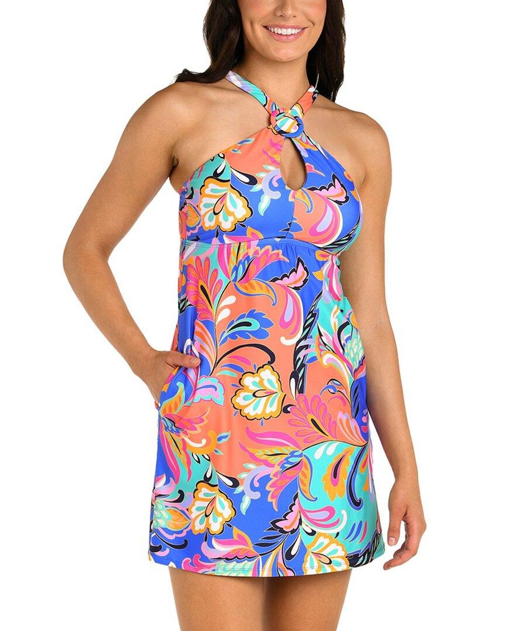 24th & Ocean Blue Prima Paisley Sheath Dress