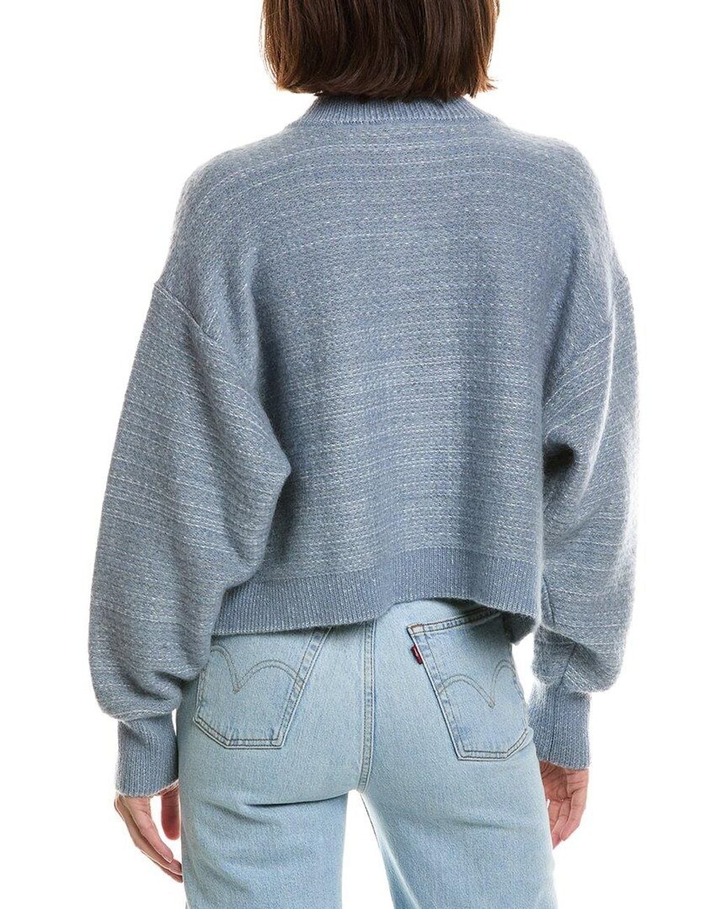 FRAME Blue Frame The Jacquard Femme Wool & Mohair-Blend Cardigan