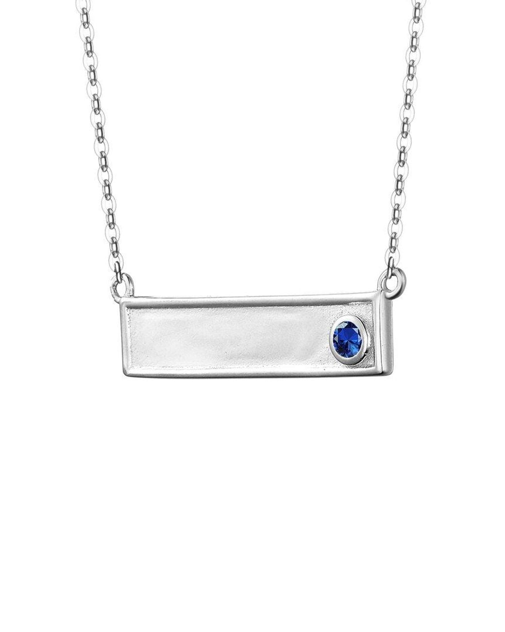 Rachel Glauber Metallic Bar Necklace