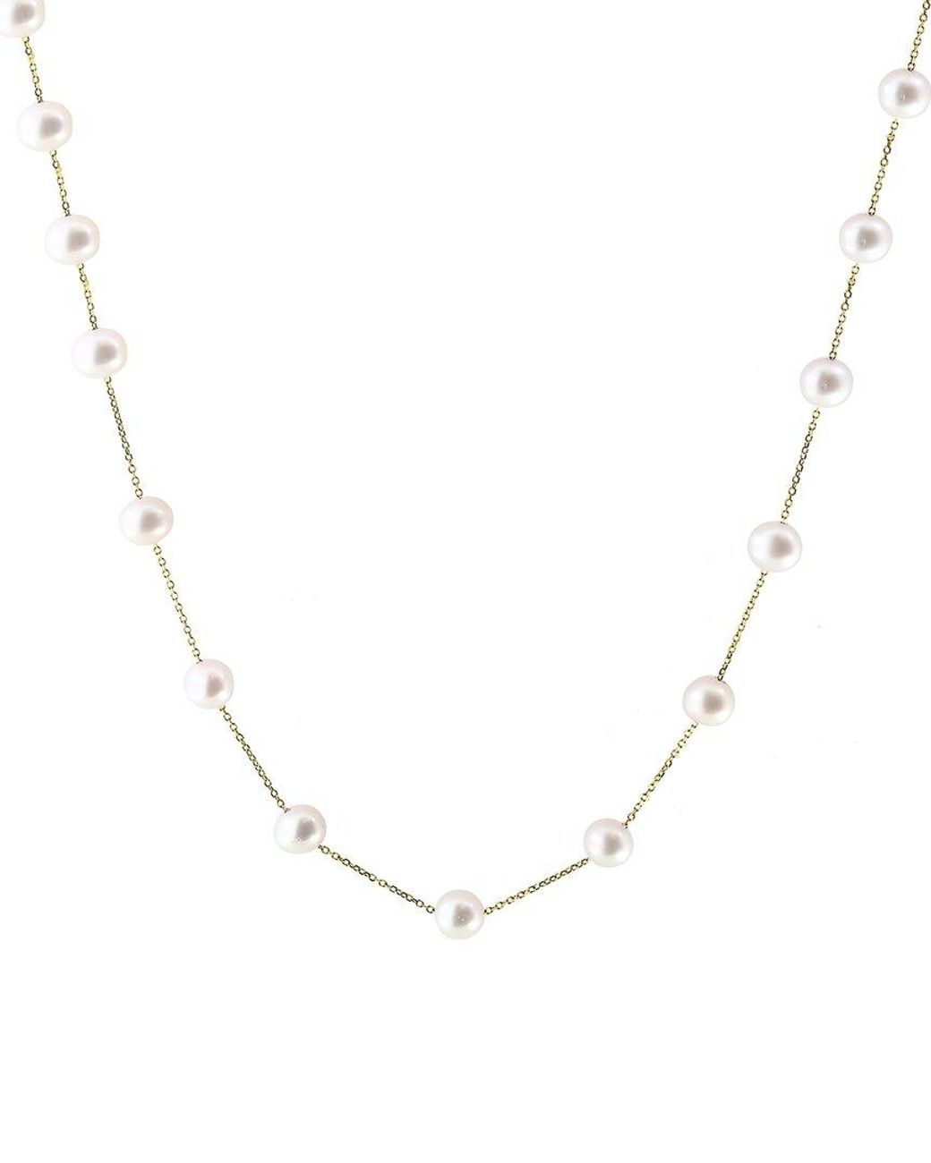 Effy Fine Jewelry Metallic 14k 5.5mm, 8mm Pearl Necklace