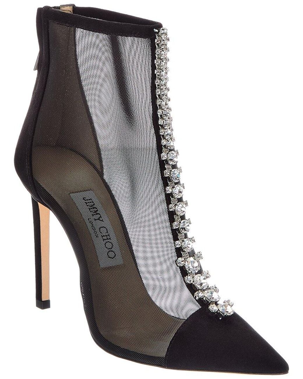Jimmy Choo Black Bing 100 Suede Boot
