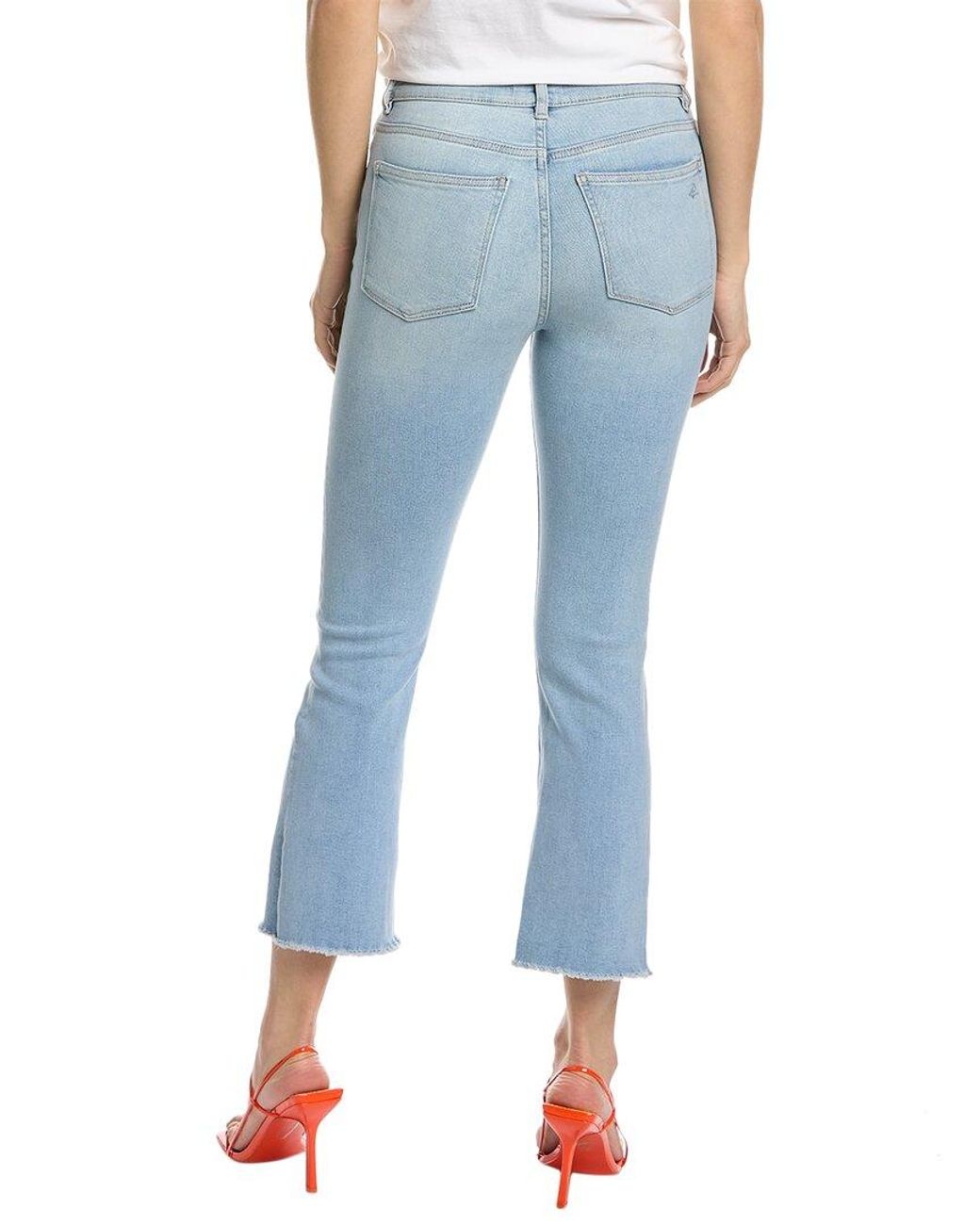 DL1961 Blue Bridget Boot High-Rise Instasculpt Baby Raw Ankle Cut Jean