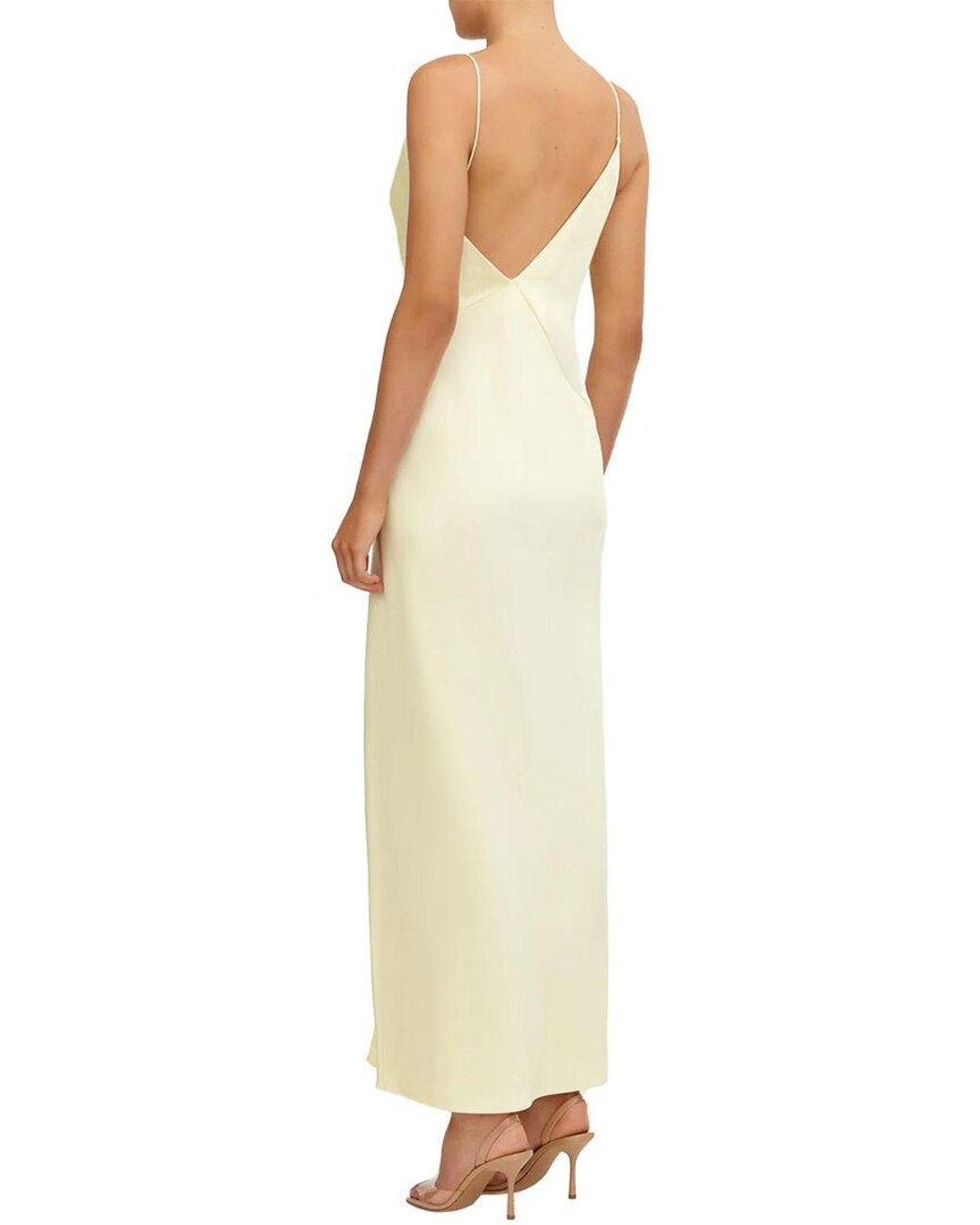 Significant Other Metallic Annabel Bias Bridesmaid Dress