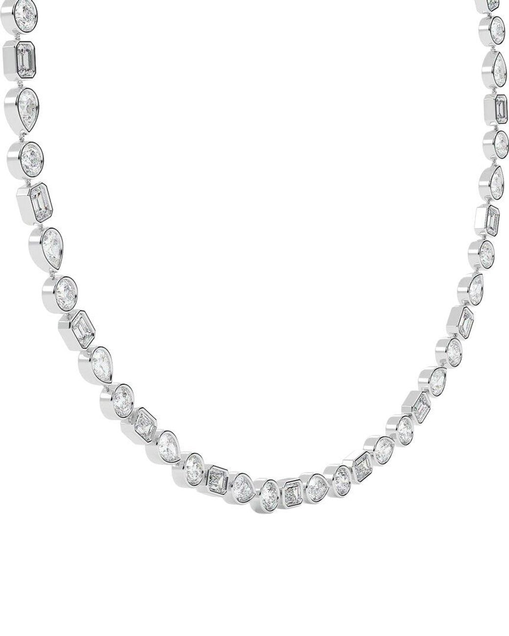 VOWE White 14K 7.00 Ct. Tw. Lab-Grown Diamond Necklace