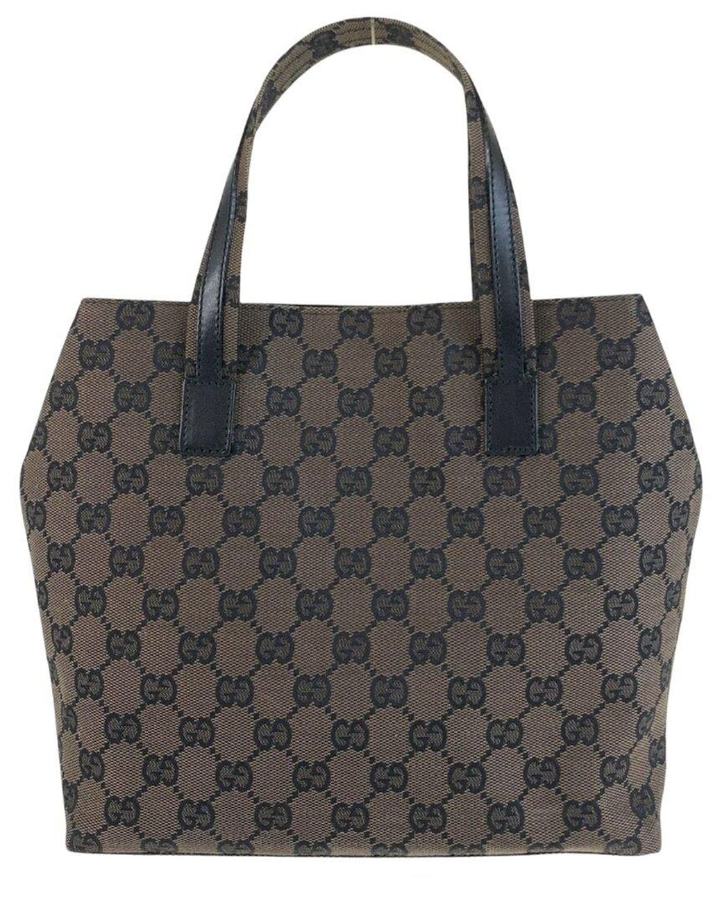 Gucci Black Gg Canvas Tote (Authentic Pre-Loved)