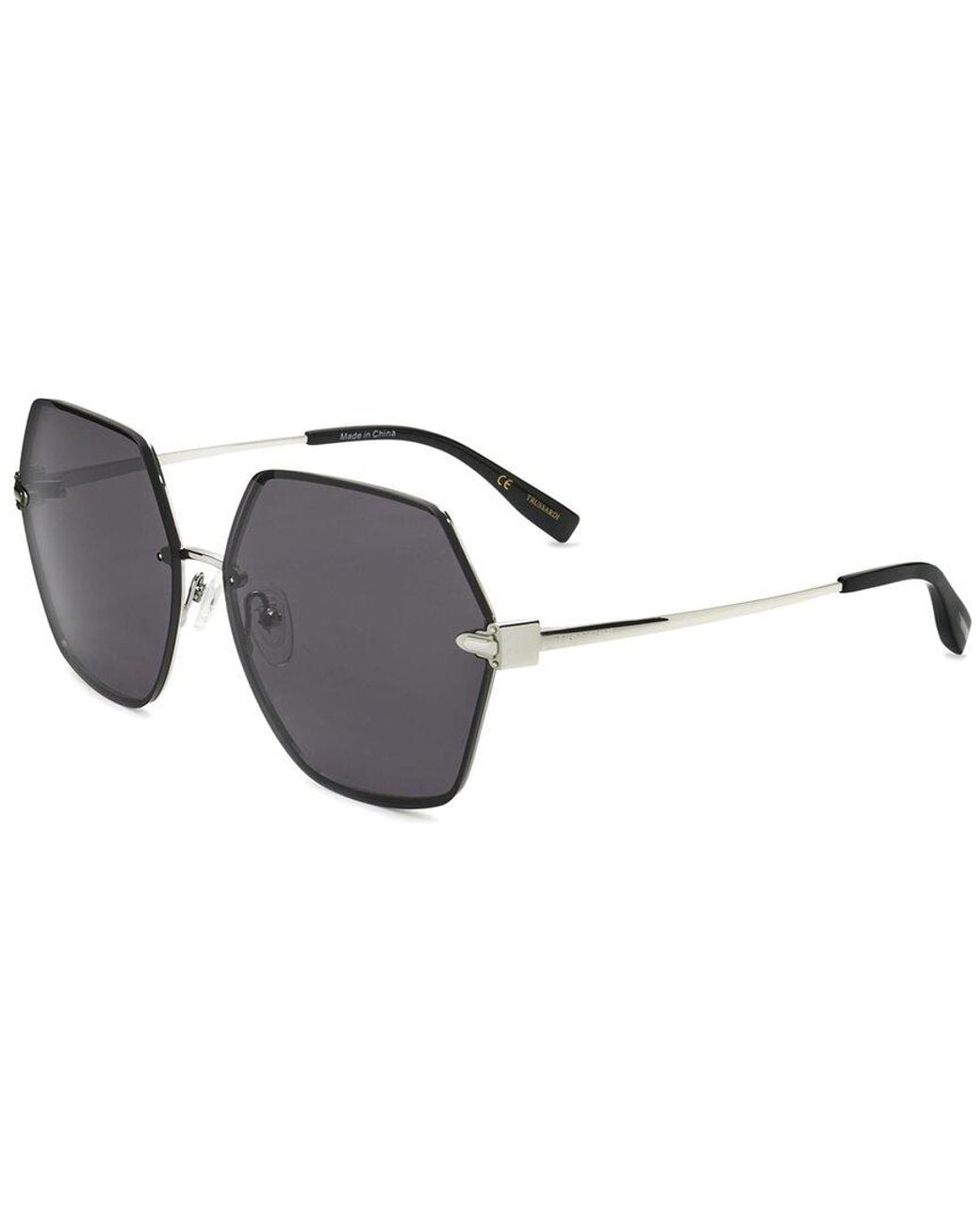 Trussardi Black Str452Fl 003As 62Mm Sunglasses
