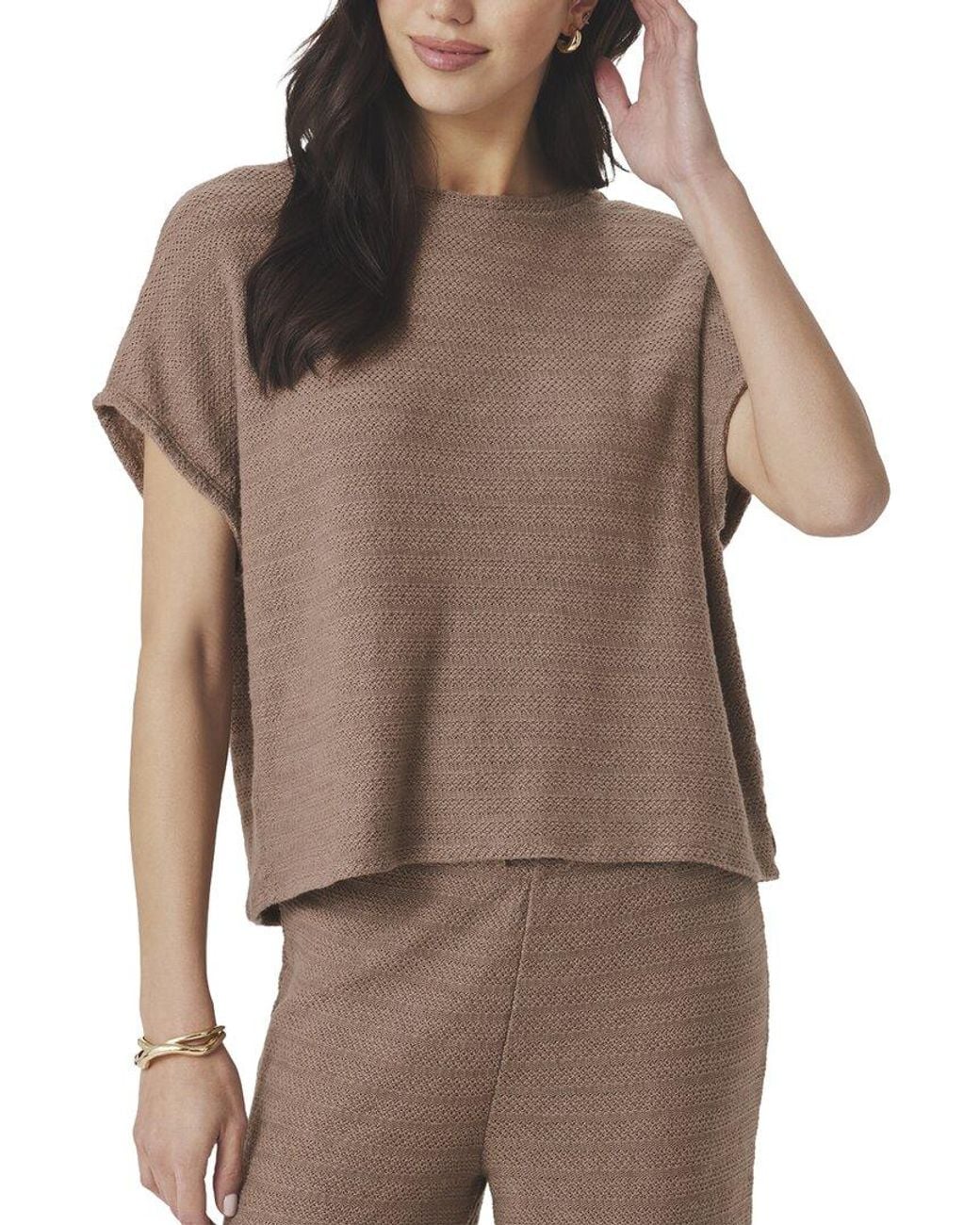 Splendid Brown Marisol Top